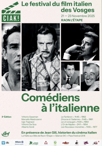 cinéma,festival,festival de cinéma,festival du film italien de patrimoine,ciak !,collinas,sardaigne,9 et 10 août 2025,dino risi,lina wertmüller,le fanfaron,laurent galinon,jean-louis trintignant,vittorio gassman