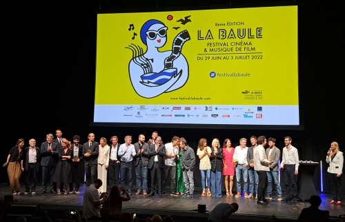 cinéma,musique,musique de film,festival de cinéma et musique de film de la baule 2022,8ème festival du cinéma et musique de film,la baule,christophe barratier,sam bobino,alexandre astier,alexandre desplat,maria rêve,i love greece,petaouchnok,une comédie romantique,hôtel barrière l'hermitage