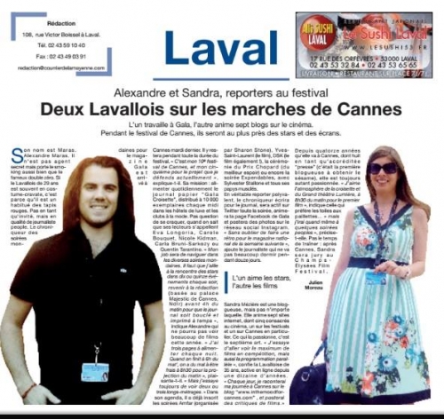 Sandra Mézière Courrier de la Mayenne Mai 2014.jpg