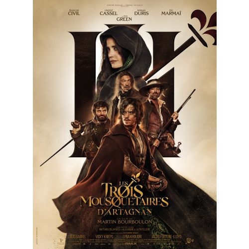 cinéma, critique, film, Les trois mousquetaires - d'Artagnan de Martin Bourboulon, Les trois mousquetaires, Alexandre Dumas, François Civil, Vincent Cassel, Pio Marmaï, Romain Duris; Vicky Krieps, Eva Green, 