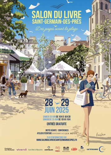 littérature, livres, lire, culture, Saint-Germain-des-Prés, salon du livre des pages avant la plage de Saint-Germain-des-Prés, Paris 6, Les Deux Magots, Lipp, Castel, L'écume des pages, Paris, lecture, littérature