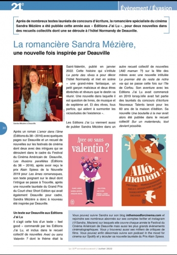 Magazine Le 21ème Deauville Sandra Mézière été 2022.jpg