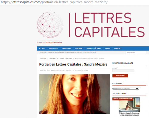 Interview de la romancière Sandra Mézière Lettres Capitales.png