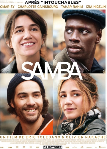 Samba, Charlotte Gainsbiurg, Omar Sy, Tahar Rahim, Eric Toledano, Olivier Nakache, cinéma, télévision, film, critique